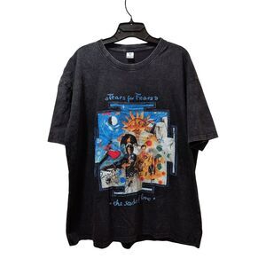 Tears for Fears the Seeds of Love T-Shirt Men’s Medium Black Heather Oversized